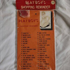 Vintage Novelty  Playboy Shopping Reminder Collectible Item